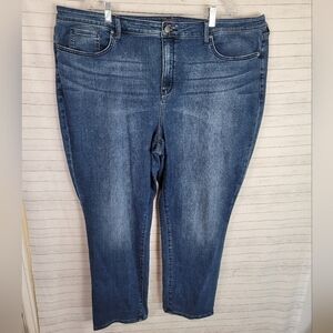 NYDJ SHERI SLIM JEANS IN BLUE WELL, sz 24 W